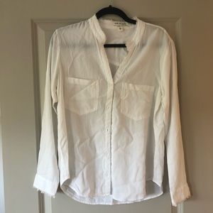 Anthropologie Cloth & Stone White Button Down